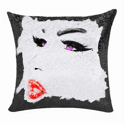 Awesome Customized Sequin Magic Pillow Gift Sex Girl Face